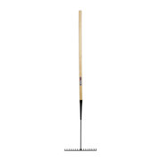 Wooden Handle 16 Tooth Ashphalt Rake